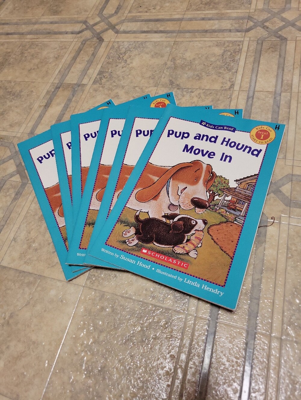 6 Book Group Set Of "Pup And Hound Move In" By Susan Hood